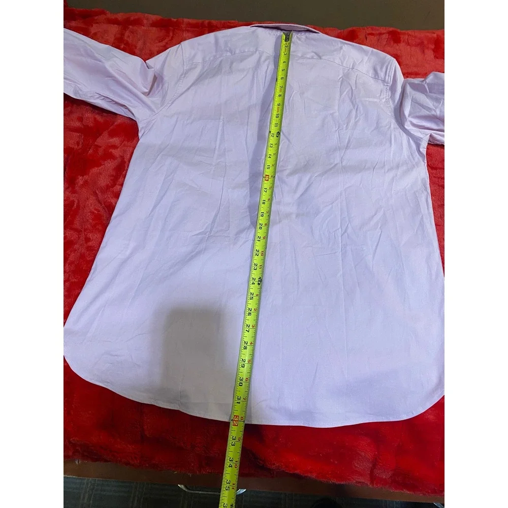 Banana Republic‎ Slim Fit Stretch Poplin Shirt Mens Large Pink Long Sleeve NWT